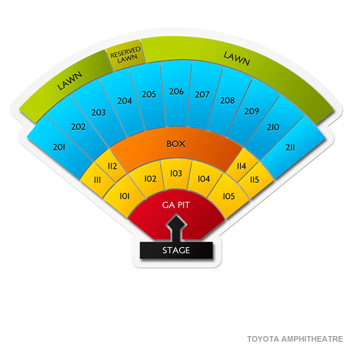 hollywood casino amphitheater interactive seating chart